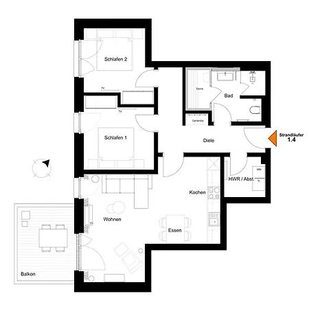 Strandlaeufer 1 4 -